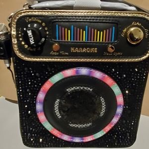 NEW Betsey Johnson Women's Let's Duet All Knight Karaoke Bag